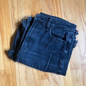 American Eagle Strigid High Waist Wide Leg Ankle Jean